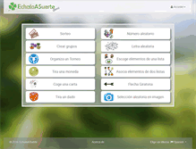 Tablet Screenshot of echaloasuerte.com